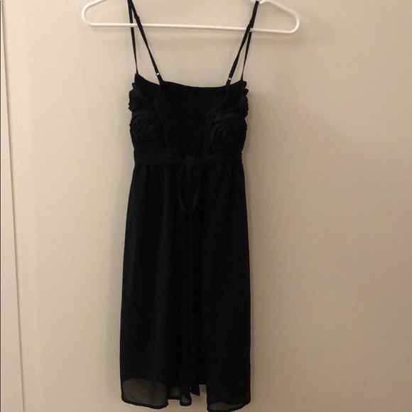 Black Floral Babydoll Dress - Picture 5 of 6